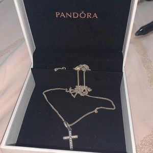 Pandora Cross Charm Necklace